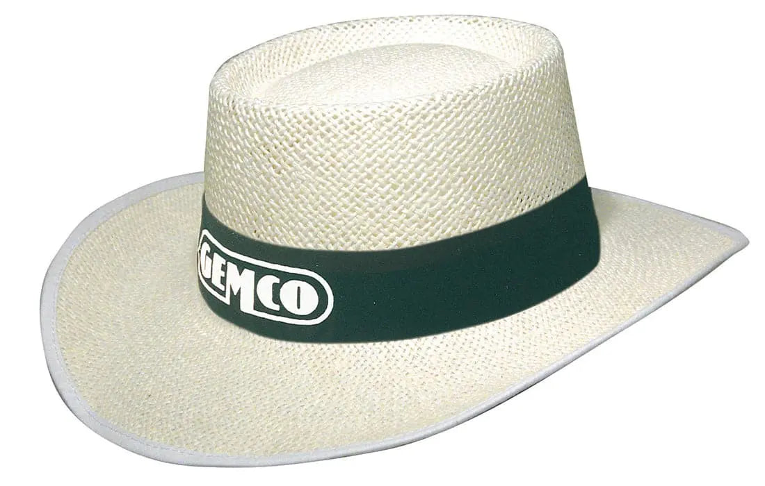 Headwear White Classic String Straw Hat X12 - S4266 - City Workwear